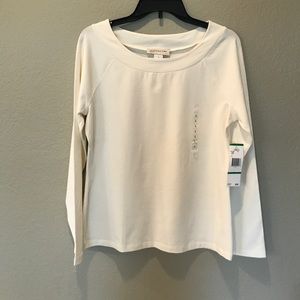 NWT Jones New York Cream Stretch T-shirt, L